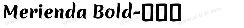 Merienda Bold字体转换